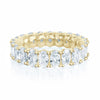 Prong-set oval eternity band